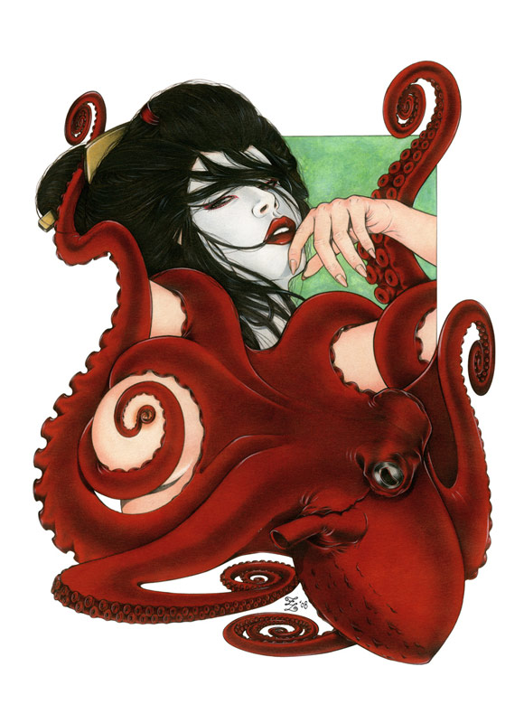 Zoe Lacchei - Geisha Project - Geisha with Octopus