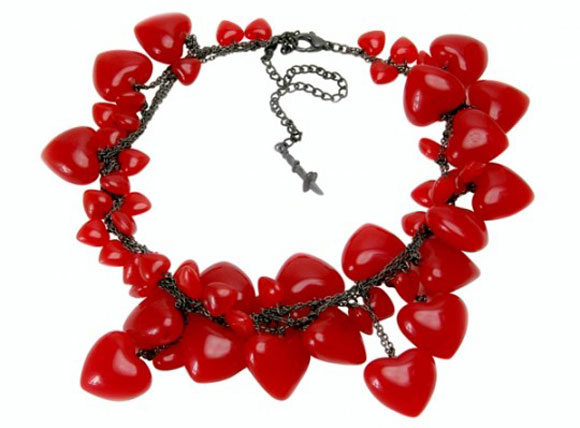 Tom Binns - Disney Couture Jewelry, Red Queen Necklace / Regina Rossa collana for Alice in Wonderland
