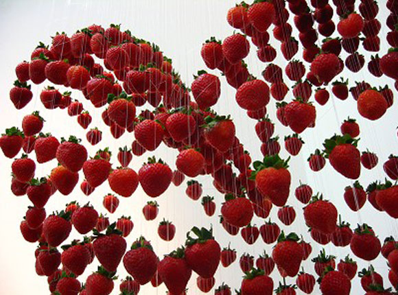© Claire Morgan - The more I want you, heart and strawberries, cuore e fragole, 2006