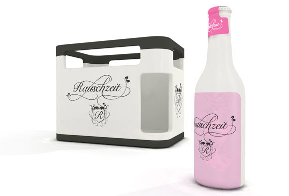 Jessica Nebel - Rauschzeit milk bottle - bottiglia di latte packaging