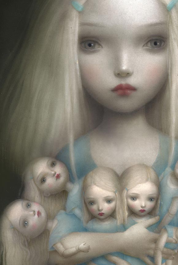 Nicoletta Ceccoli - Olympia, ragazza con bambole, girl with dolls