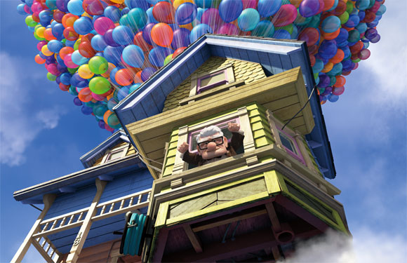 kawaii flying house of Up Disney Pixar movie