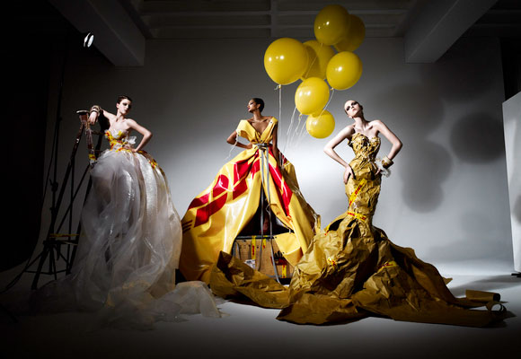 Michael Michalsky for DHL, fashion and recycle, moda e reciclo