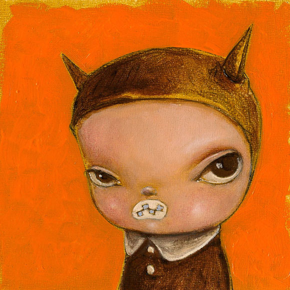 Tiny Trifecta - Kathie Olivas, Oil on Board