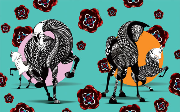 Gary Fernandez, Wild Horses and The Incredibly Red Plastic Flowers, for Leisure