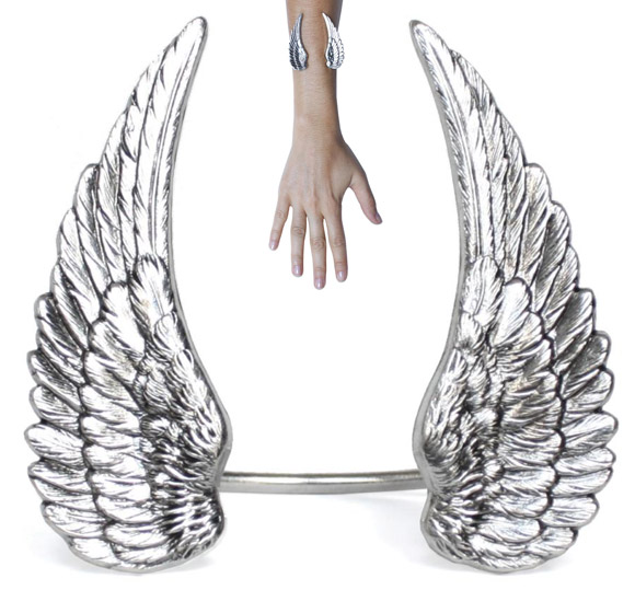 Sowat - Angel Dust Amulette Bracelet, bracciale ali