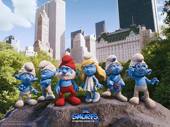 The Smurfs movie, i puffi film