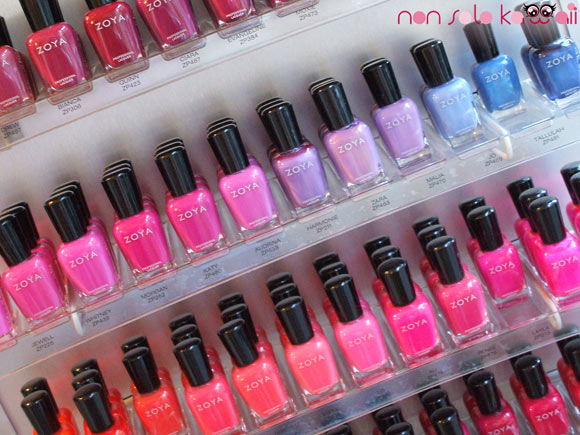 Zoya pink shades nail polish, smalti di colori rosa
