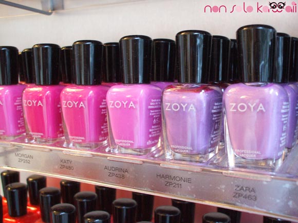 Zoya pink shades nail polish, smalti di colori rosa