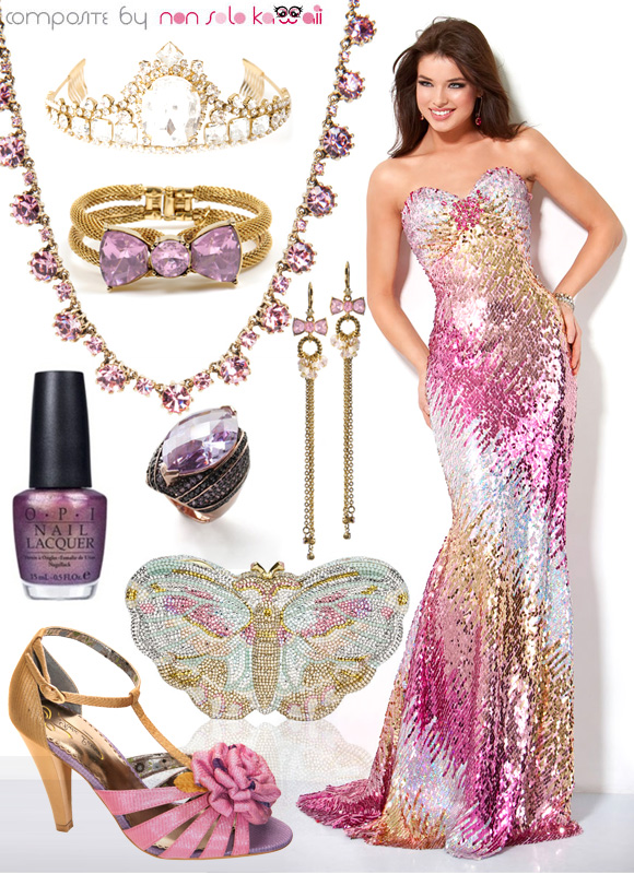 Miss Universe Look: Gold Diamond outfit by non solo Kawaii