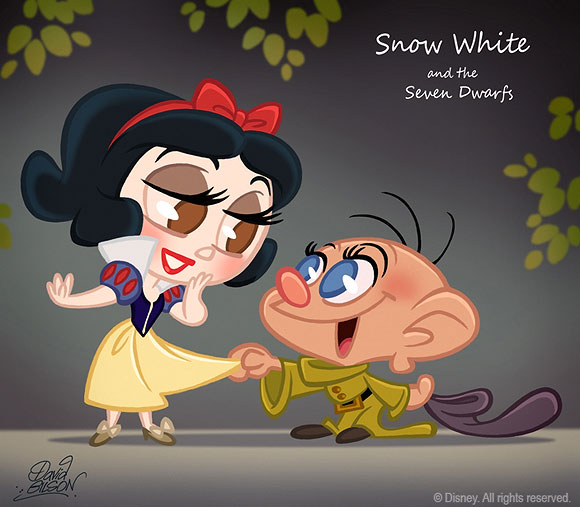 David Gilson - Snow White and Dopey / Biancaneve e Cucciolo