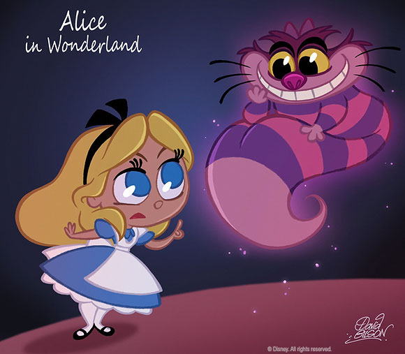 David Gilson - Alice and Cheshire Cat / Alice e lo Stregatto