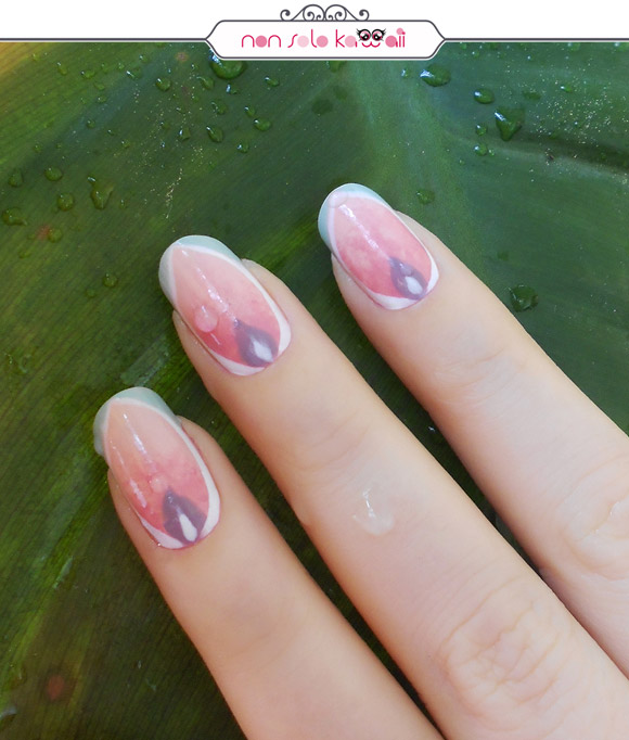 Water Lily manicure, flower nail art, Petals, Orly Cool Romance