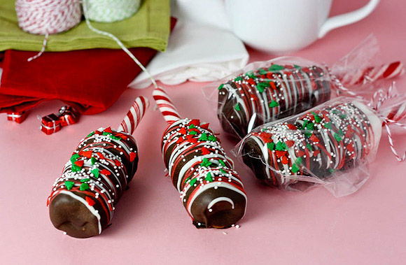 Triple Decker Hot Chocolate Stir Sticks - Spiedino di Marshmallow ricoperto di Cioccolato