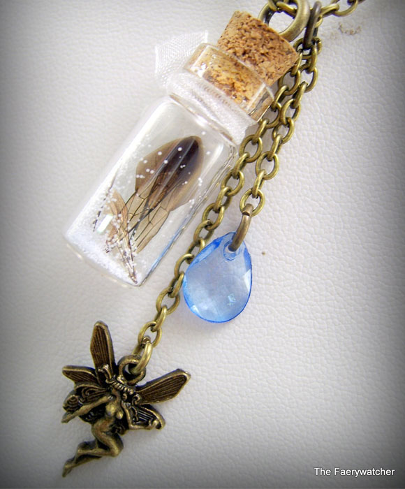 The Faery Watcher - Fairy Wing Necklace