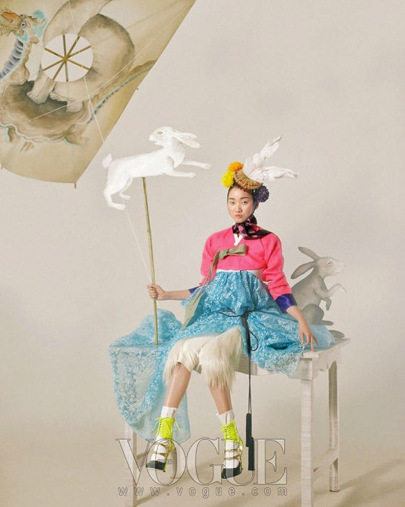 Lee Gun Ho for Happy Bunny Girl, Vogue Korea