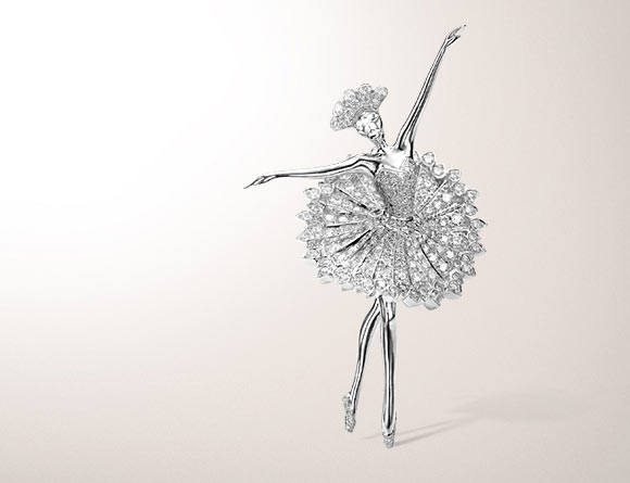 Van Cleef & Arpels, gemstone ballerina dancer clips