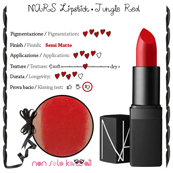 non solo Kawaii - NARS Lipstick, Jungle Red
