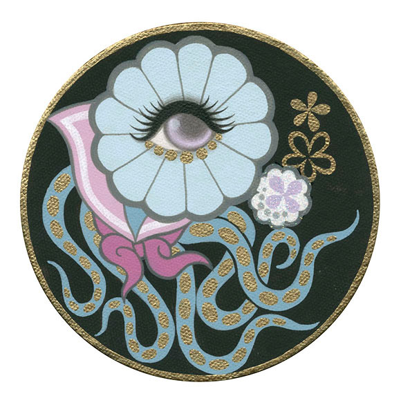 Junko Mizuno, Flower Octopus Blue - The Cotton Candy Machine Gallery