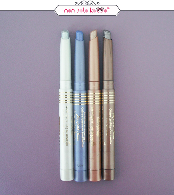 non solo Kawaii - Pupa Navy Chic Collection, Matic Stylo, 001 Golden Rose, 002 Taupe, 003 Wisteria, 004 Silver
