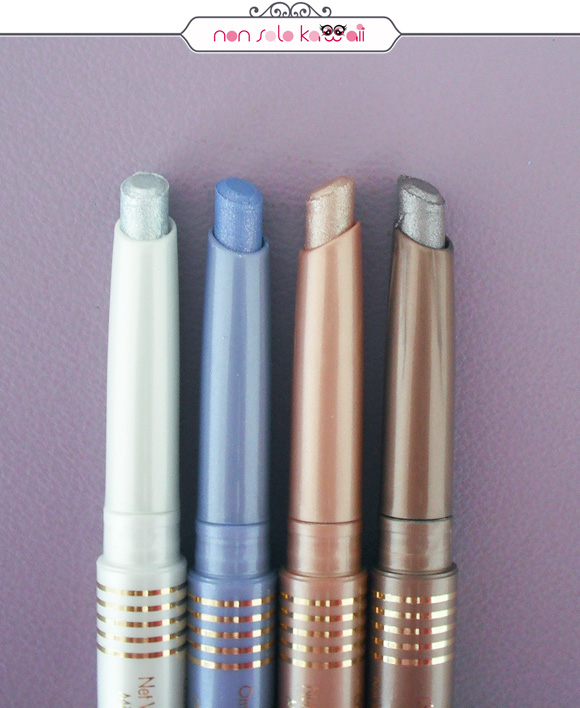 non solo Kawaii - Pupa Navy Chic Collection, Matic Stylo, 001 Golden Rose, 002 Taupe, 003 Wisteria, 004 Silver