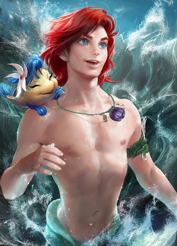 Sakimichan, Ariel, Disney - The Little Mermaid / La Sirenetta