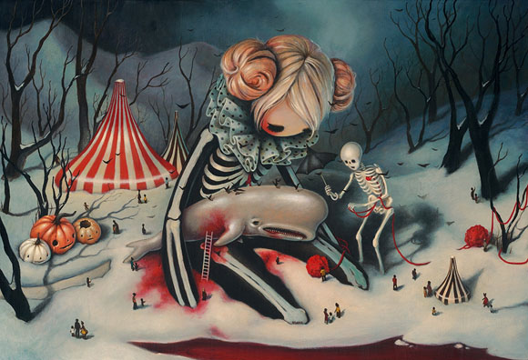 Brandi Milne, The Little Death | Here Inside My Broken Heart, Corey Helford Gallery