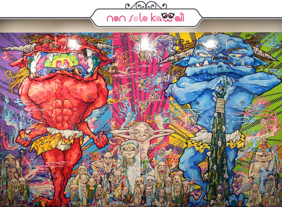 Red Demon and Blue Demon with 48 Arhats, 2013 - Il Ciclo di Arhat, Takashi Murakami | Palazzo Reale