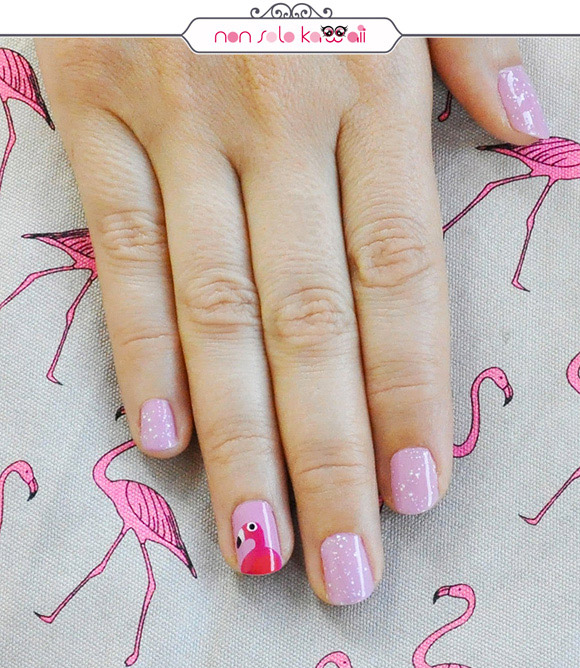 non solo Kawaii - Nail Arts for Grazia.it,  Pink Flamingo