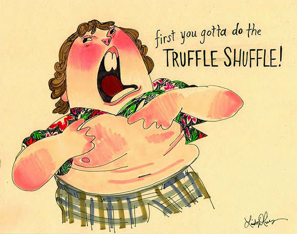 Lindsey Olivares - First you gotta do the Truffle Shuffle | The Goonies 30th Anniversary Tribute Art Show, Nucleus Art Gallery