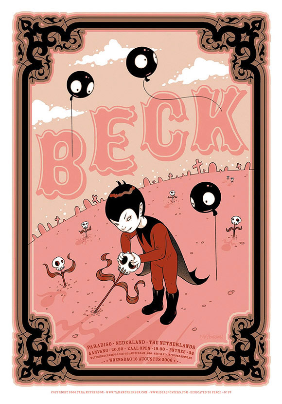 Tara McPherson - Rock Poster: Beck | I Know It by Heart, Dorothy Circus Gallery